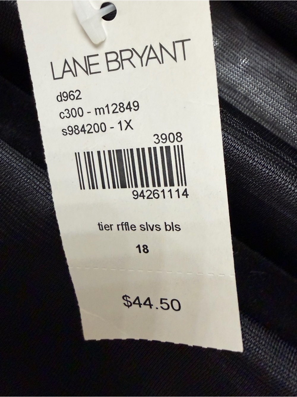 Lane Bryant Tiered Chiffon  Halter Blouse Size 18 or 1X - Picture 4 of 5